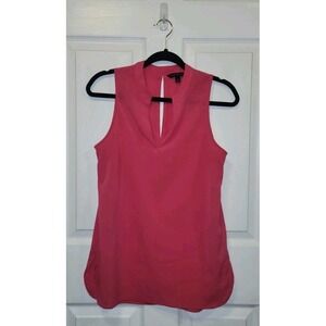Banana Republic Womens Tank Sleeveless Size 4 Bright Pink Dressy, Stylish, EUC